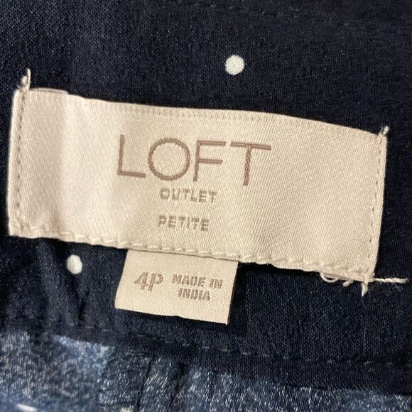 Ann Taylor Polkadot Long Skirt Size 4 - Picture 4 of 6